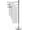 Silver-l, variant on 40 Inch Free Standing Towel Rack with 3 Swivel Bars, Spa Pool Hot Tub Valet Accessories Stand for Drying Towels, Matte White Metal