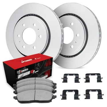 R1 Concepts Carbon Coated Disc Brake Rotor Set with Optimum Oe Pads and Hardware WDUH1-54245