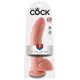 thumbnail image 1 of Dildo Pipedream King con forma de polla con bolas, 22,86 cm, sin ftalatos, sin látex, hipoalergénico, 1 of 3