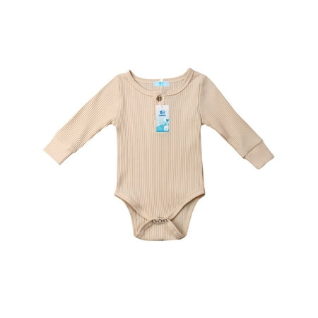 

MERSARIPHY Newborn Baby Button Romper Outfits Autumn Dress