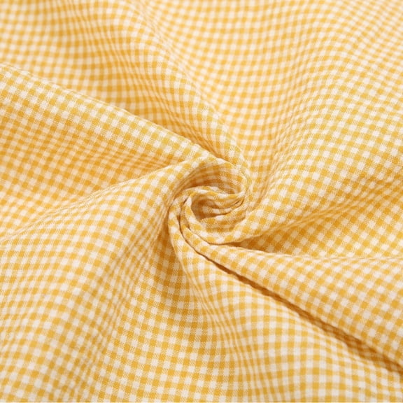 XmhyTop-A 1 Yard Fabric 150cm Wide Poly Cotton Blend for Sewing & Quilting, Craft Fabric for Clothing Home Decor Projects,Yellow