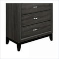 thumbnail image 3 of Chests & Wardrobes | Contemporary Gray Faux Wood Chest with 5 Dovetail Drawers | Gray | Wood, 3 of 7