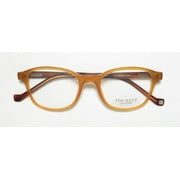 New Hackett Bespoke Heb 206 Mens Oval Full-rim Brown European London Designer Hip Frame Demo Lenses 50-19-145 Eyeglasses/spectacles