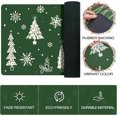 thumbnail image 4 of Christmas Kitchen Rug Set of 2, Merry Christmas Holiday Non Slip Kitchen Mats for Floor Winter Xmas Trees Home Decor Kitchen Floor Rugs for Hallway Laundry Room, 17"x30"+17"x47" (Green), 4 of 6