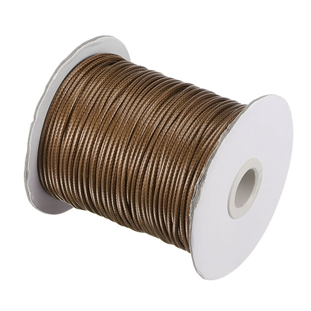 Unique Bargains Beading Thread Bracelet Weave Bead Craft Cord 2mm 78M/Roll (85-Yards) Decorative String, Brown