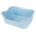 thumbnail image 3 of Pureness Bandeja De Arena para Gatos con Lados Altos Gigantes, Caja De Arena Semicerrada Inodoro para Gatos De Altura Añadida Antisalpicaduras Lavabo para Caca De Gato De Borde Alto, Paquete, 3 of 3