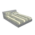 thumbnail image 2 of Ambesonne Birch Fitted Sheet & Pillow Sham Set, Trees Nature Boho Composition, Queen, Pale Yellow and Warm Taupe, 2 of 2