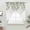 White, variant on Eucalyptus Leaves Swag Valances for Windows, Kitchen Curtains 36 Inch Length 2 Panels Set, Green Summer Botanical Rustic Short Curtains for Small Windows Rod Pocket Cafe Curtains Drapes 28"x36"