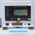 thumbnail image 4 of Restored AULA F75 Pro Wireless Mechanical Keyboard,75% Hot Swappable Custom Keyboard,RGB Backlit,Pre-lubed Linear Switches,Side Printed PBT Keycaps Mechanical Gaming Keyboards, 4 of 8