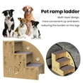 thumbnail image 3 of CBFFDC Three-step Pet Stairs For Beds And Sofas Convenient Pet Ladder Detachable Easy to Install Three step Ladder for Dogs Cats, 3 of 4