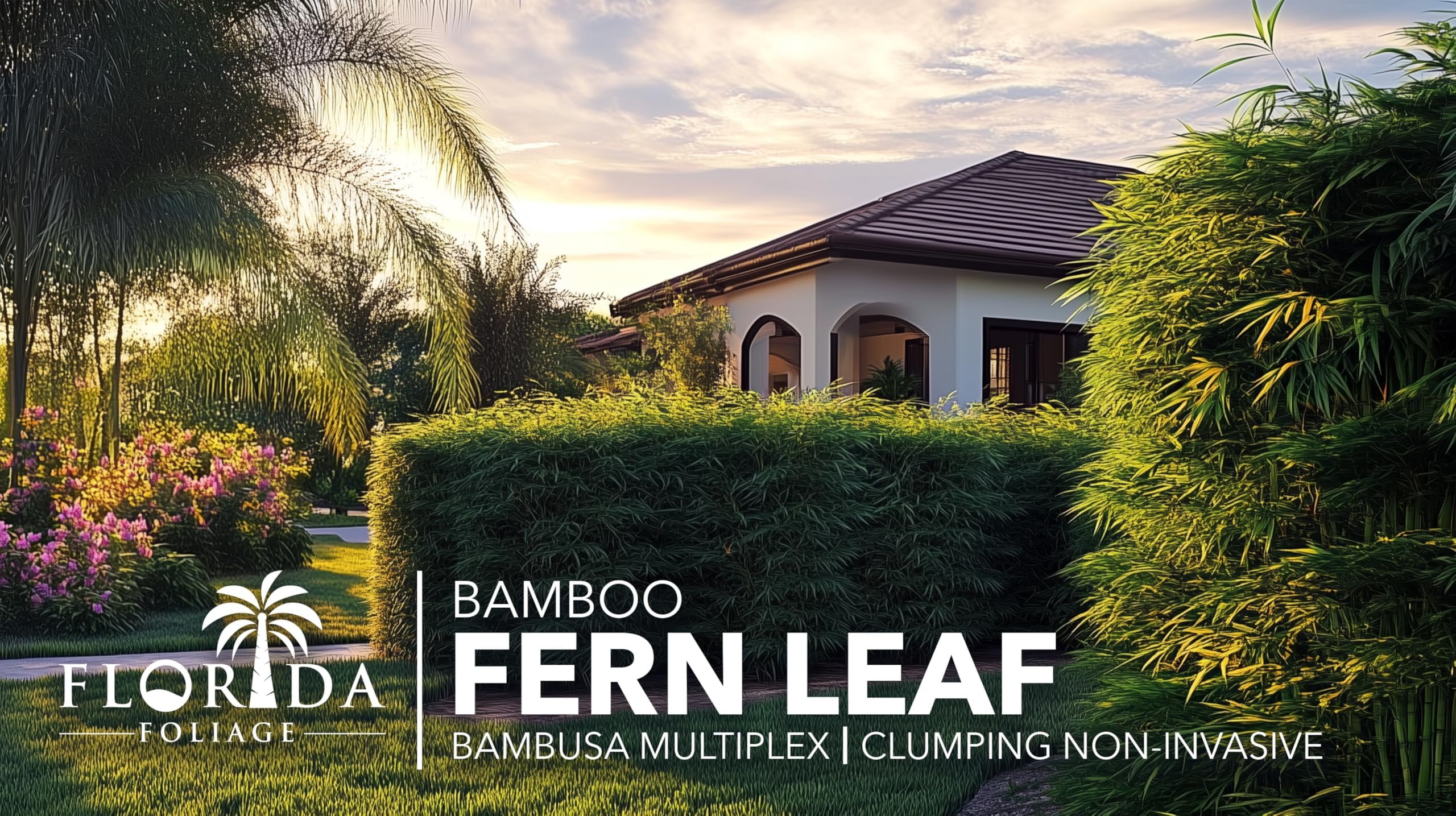 Fern Leaf Bamboo - 1 Live Plant - Bambusa Multiplex - 6 Inch Pot - Non-invasive Clumping Privacy Hedge