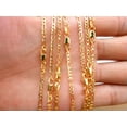 thumbnail image 2 of 5PCS 18KGF Gold 2.5MM wide Figaro chain Necklace Fashion Jewelry, 2 of 4