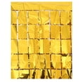 thumbnail image 2 of Nvzi Paquete de 2 cortinas de fondo de papel de aluminio de 39,37 x 78,74 pulgadas, serpentinas de oropel para decoración de fiestas de cumpleaños,fiesta de discoteca, color blanco, 2 of 4