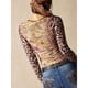 thumbnail image 5 of Blusas de Larga con Hombros Descubiertos y Estampado Floral para Mujer, de Otoño, de , Fruncidas, Ajustadas, Modernas, para Salir Estampado de Leopardo L, 5 of 10