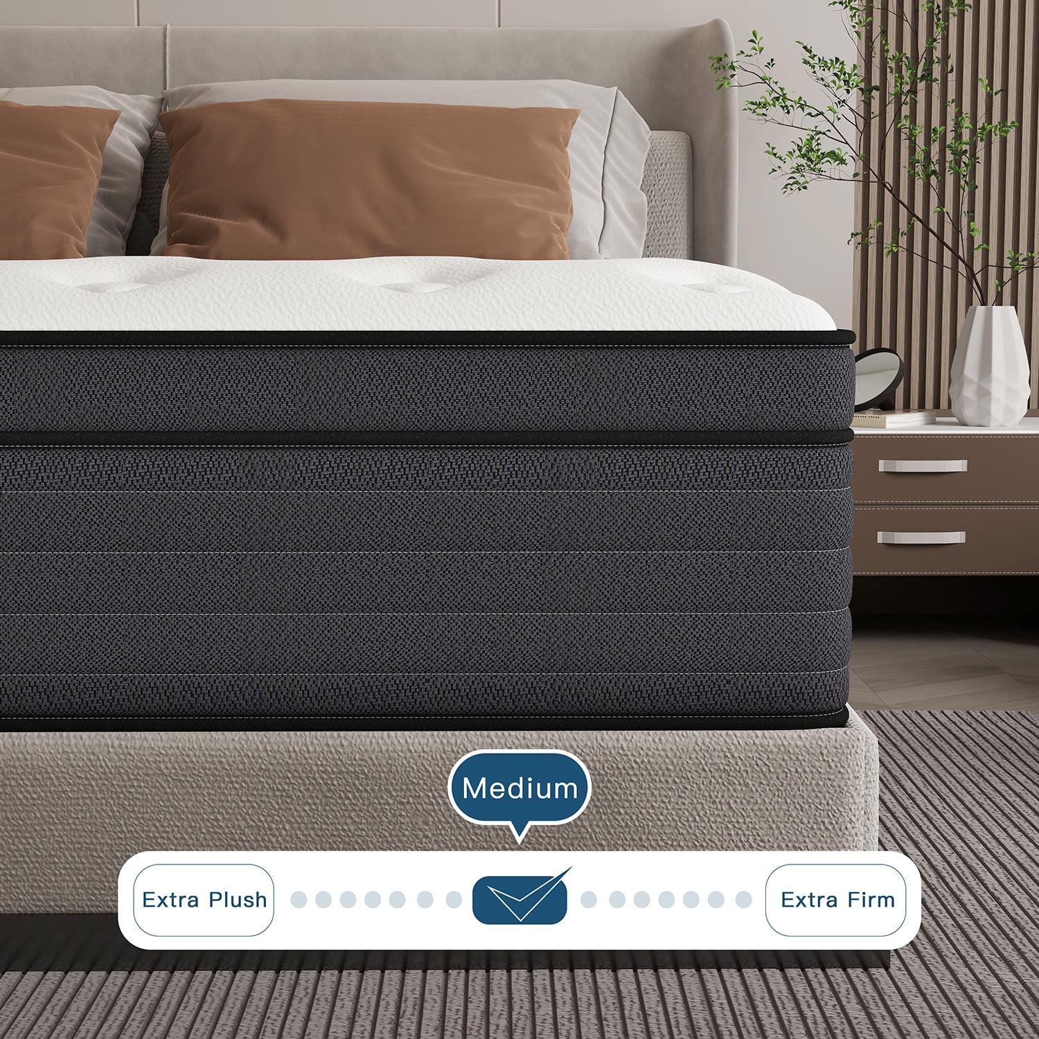 8 inch Twin Gel Memory Foam Hybrid Mattress Pocket Spring in a Box Medium Firm