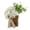 white, variant on Front Door Hanging Basket Wreath, Spring Summer Wreaths for Front Door, Wildflowers Wreath Artificial Flower Hanging Basket for Porch, Farmhouse Entryway Decoration