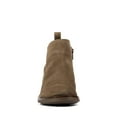 thumbnail image 3 of Clarks Womens Memi Zip Ankle Boot 6 Taupe Suede, 3 of 7