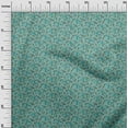 thumbnail image 3 of oneOone Viscose Chiffon Turquoise Green Fabric Kalamkari Diy Clothing Quilting Fabric Print Fabric By Yard 42 Inch Wide, 3 of 5
