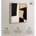 thumbnail image 2 of Maderera Modern Earth Tone Abstracts Canvas Wall Art by Art Remedy, Silver Floater Frame, 24"x30", 2 of 7