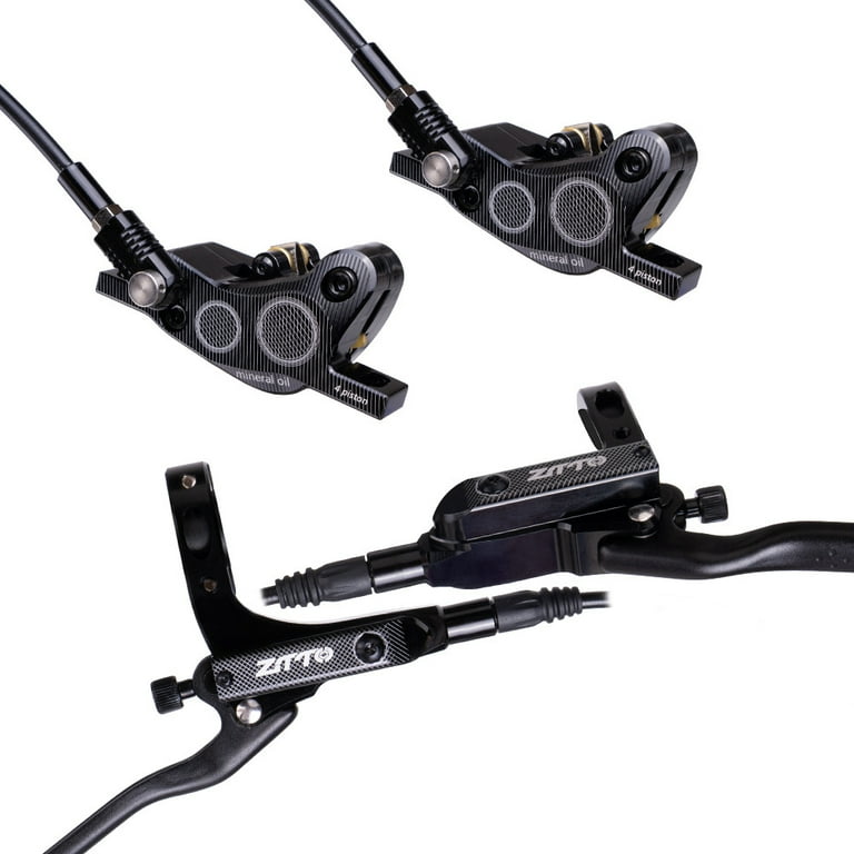 4 Piston MTB Hydraulic Bike Disc Brake Aluminum Front and Rear Caliper Bicycle Brakes for Road Bike Mountain Bike Walmart