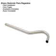 thumbnail image 2 of Brazo Regadera Curvo 39cm Satinado + Chapetón Acero Inoxidable, 2 of 5