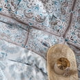 thumbnail image 3 of SUSSEXHOME Paisley Brown Cotton Duvet Cover Set - Beige Queen Size Duvet Cover, 1 Duvet Cover, 1 Fitted Sheet and 2 Pillowcases - Iron Safe, Hypoallergenic, Breathable , Machine Washable, 3 of 7
