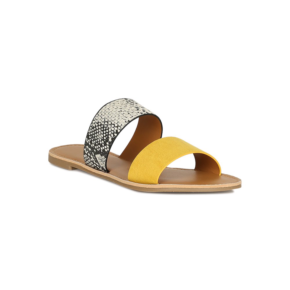 pointed open toe flat sandals
