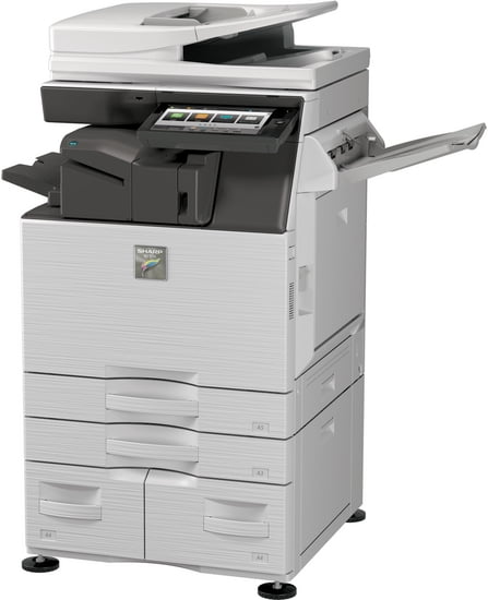 Sharp MX-4050N Color Laser Multifunction Copier Printer Scanner – 40ppm, A3/A4, Copy, Print, Scan, Duplex, Network, Wireless, Touchscreen