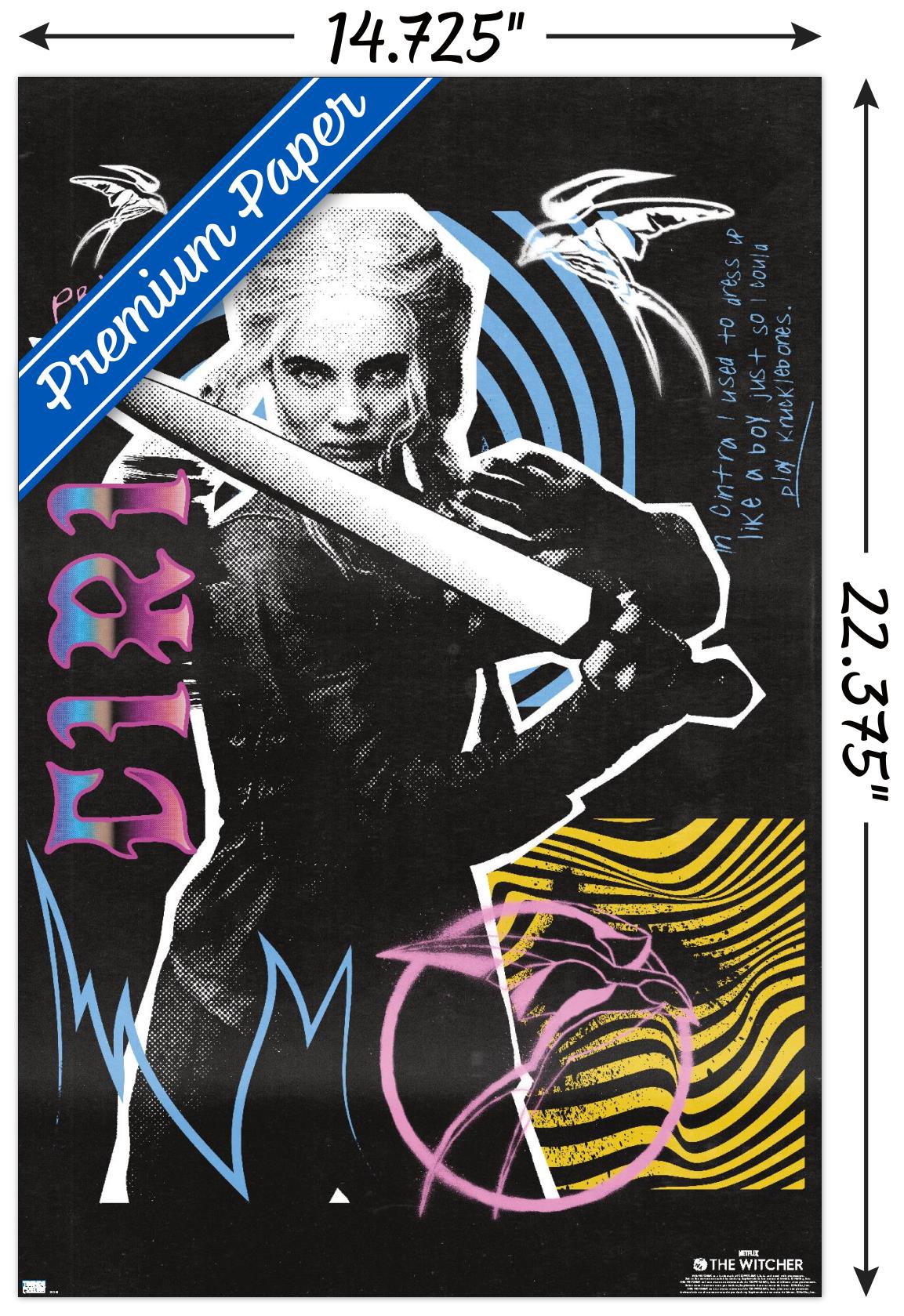 Netflix The Witcher: Season 3 - Ciri Wall Poster, 14.725" x 22.375"