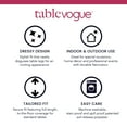 thumbnail image 5 of Tablevogue 34" x 34" Fitted Tablecoth Cover, Multiple Colors and Sizes Available, 5 of 8