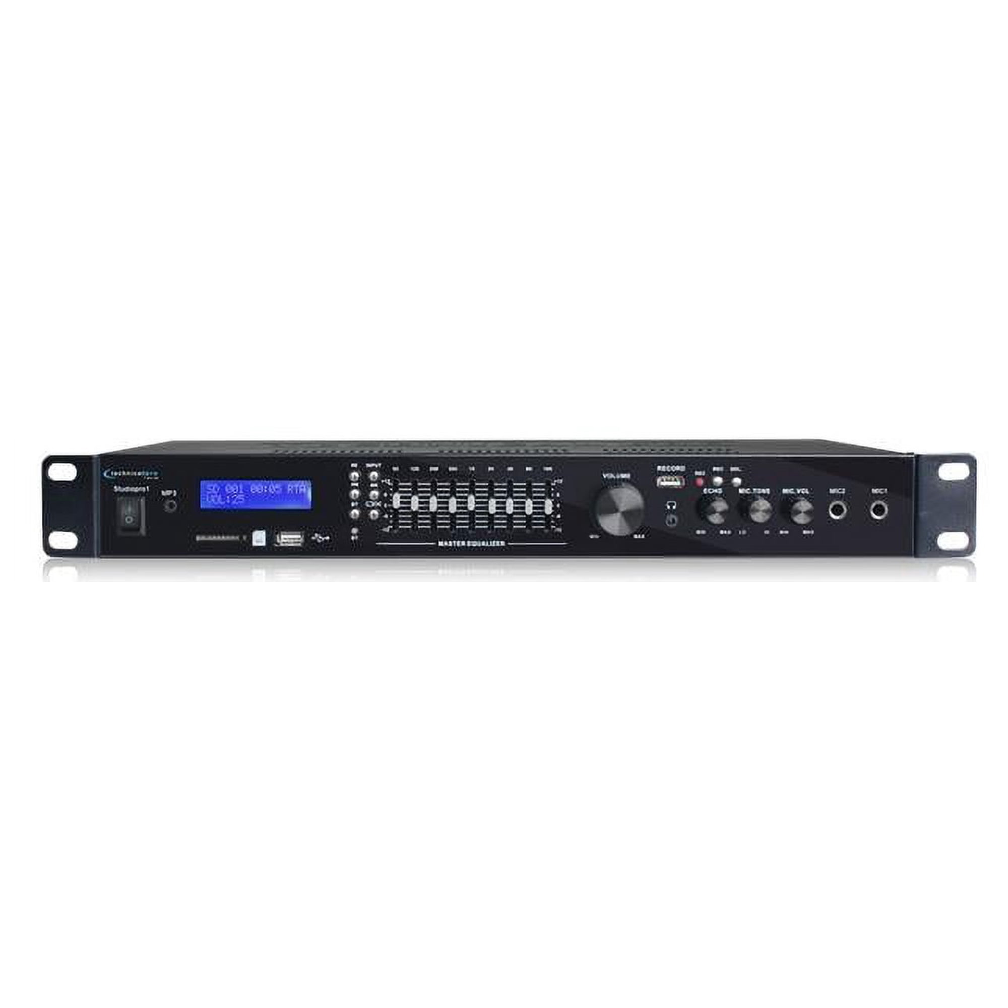 Technical Pro STUDIOPRO1 Pro Rack Mountable USB/SD Recording Studio Deck and Receiver