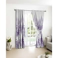 thumbnail image 4 of Fsddascl Purple Forest Blackout Curtains for Bedroom/Living Room, Thermal Insulated Kitchen Curtains, Contemporary Silhouette Abstract Art Grommet Darkening Window Treatment Drapes 27.5"x39"x2, 4 of 8