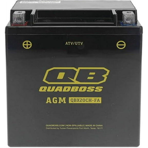 QuadBoss 10-20 Suzuki LT-A500F KingQuad Maintenance-Free AGM Battery