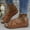 Brown, variant on WIZUTIZ Wedge Sandals for Women Dress Sandals for Women Comfortable Hiking Stretchy Beach Sandals Buckle Round Toe Summer Shoes Mid Heel (2"-3") Medium Solid Sandals Daily Get It Today Green