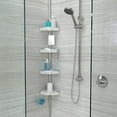thumbnail image 3 of HiRISE 4 Tension 9 Pieds Douche Caddy avec Miroir Réglable, Gris Brume, 3 of 3