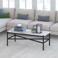 thumbnail image 2 of Evelyn&Zoe Metal Marble Coffee Table in Black and Bronze, 2 of 7