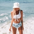 thumbnail image 4 of Sombreros de pescador para mujer, sombrero de playa para el sol, adolescentes, niñas, ala ancha, gorras de pescador de verano UPF 50+ MFZFUKR CZJP-HY153-2, 4 of 7