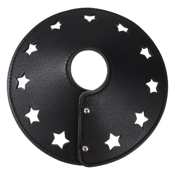 UNOMOR Floor Lamp Shade Leather Black Diffuse Lighting Lamp Shade 1Pack