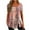 Pink, variant on Fesfesfes Gym Shirt Fashion Womens Casual Printed Square Neck Short Sleeve Buttons Tops Loose Blouses Women Clothing 6(M)