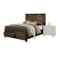thumbnail image 2 of Queen Oak Bed With Abundant Storage Capacity - No Box Spring Required, Low Profile For Organization, Casegood Drawer And Shelf Headboard Sized Feature Advantage Necessary, Extra Drawer, Convenient, 2 of 2