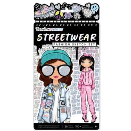Fashion Angels Streetwear Fashion Sketch Set Half Portfolio