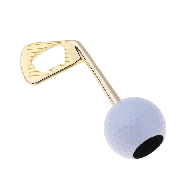 Abrebotellas de golf Zulema Pelota de golf dorado