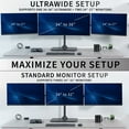 thumbnail image 3 of VIVO Telescoping Triple Computer Monitor Desk Mount, Heavy Duty Stand, 3 of 8