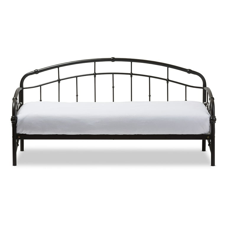 Baxton Studio Olsen Vintage Industrial Black Finished Metal Daybed Baxton Studio Olsen Vintage Industrial Black Finished Metal Daybed