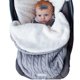 thumbnail image 2 of Bebé Niñas Niños Envoltura Mantas Swaddle Recién Nacido Infantil De Punto De Felpa Recibir Mantas Saco De Dormir Gris Excelente Rendimiento, 2 of 5