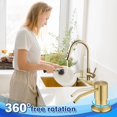 thumbnail image 2 of Gold Soap Dispenser For Kitchen Sink Soap Pump Built In Countertop, 2 of 6
