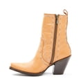 thumbnail image 3 of Dan Post Women's Zipper Western Booties Snip Toe Tan 7 M  US, 3 of 7