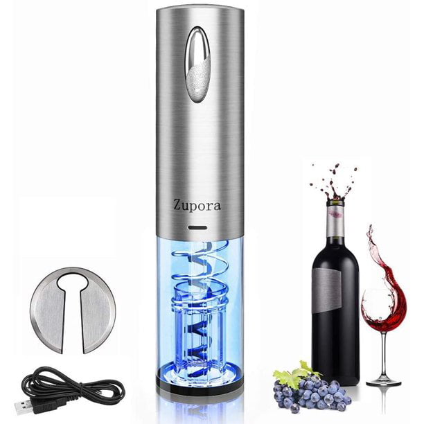 Electric Automatic Wine Bottle Opener w/Foil Cutter Rechargeable Corkscrew New