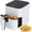 white, variant on 3.17 QT Digital Air Fryer, equipped with PP touch panel, highly energy-efficient, automatic power-off function, and overheat protection. Suitable for small apartments and kitchens.