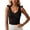 Black, variant on Women's Basic V Neck Tank Tops Sleeveless with Tie Strap Casual Comfortable Stretch Fit for Everyday Wear Cleavage Cover Birthday Top for Women Baggy Top Women plus Size Top Crop Top plus